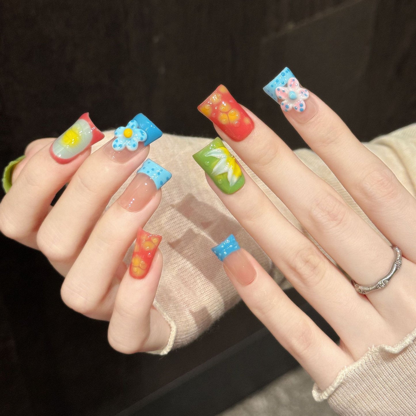Juicy Pop | Short Duck Press‑on Nails