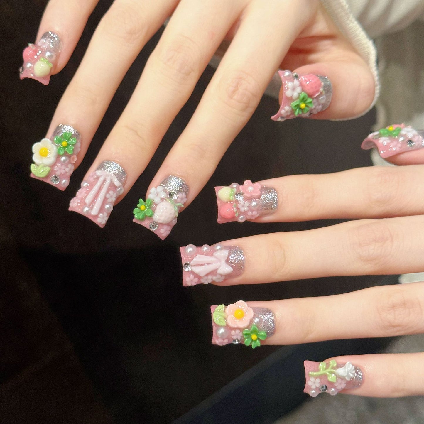 Pink Frost | Short Duck Press‑on Nails