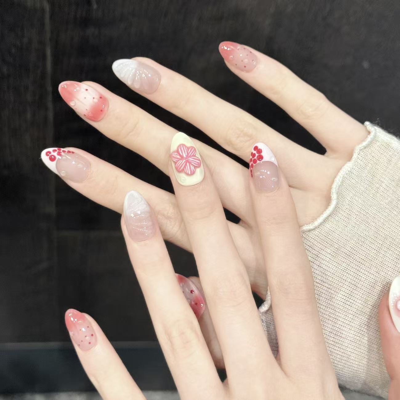 Dew Berry | Short Almond Press‑on Nails