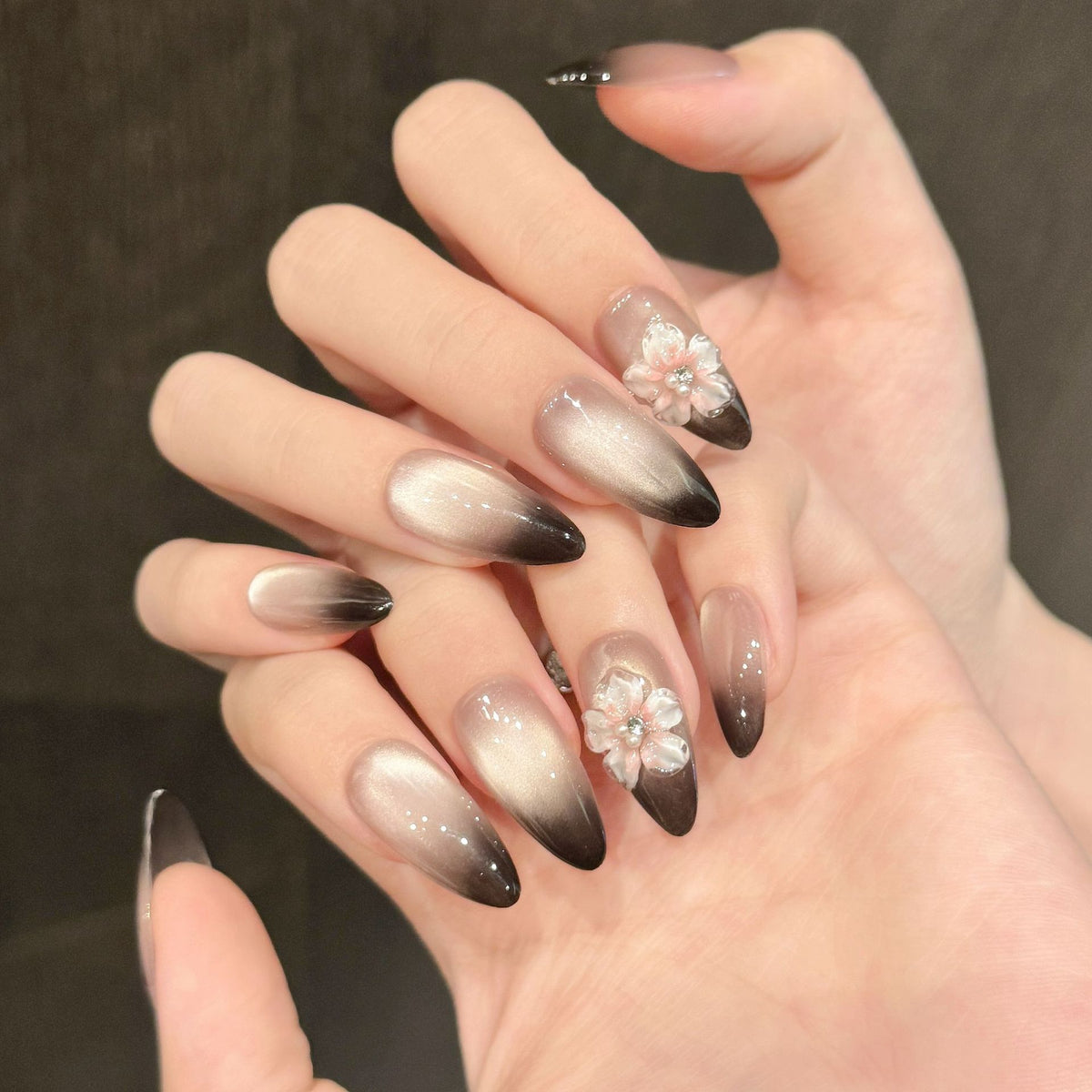 Dusk Petrichor | Medium Almond Press‑on Nails