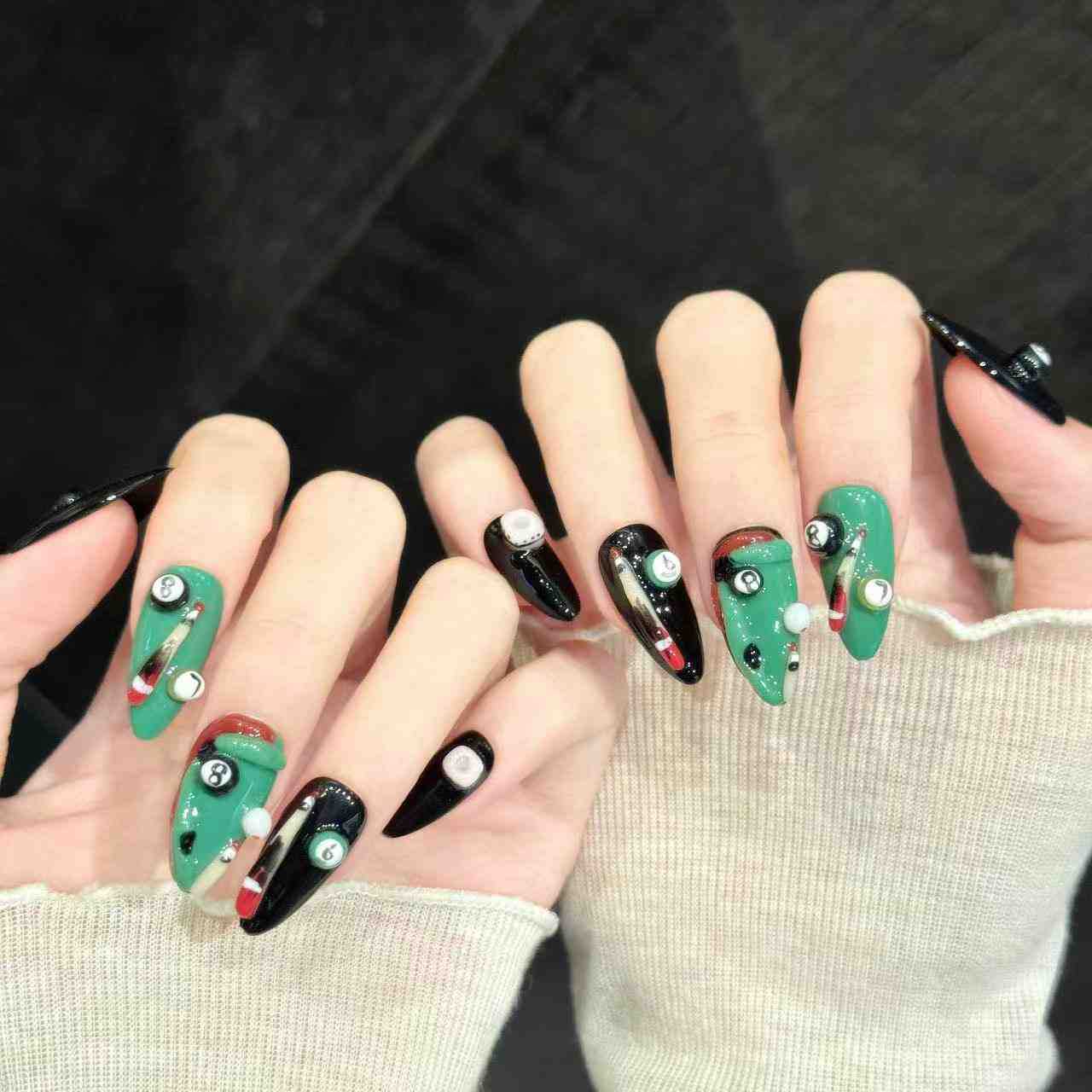 Kaelis Veyra | Medium Almond Press‑on Nails