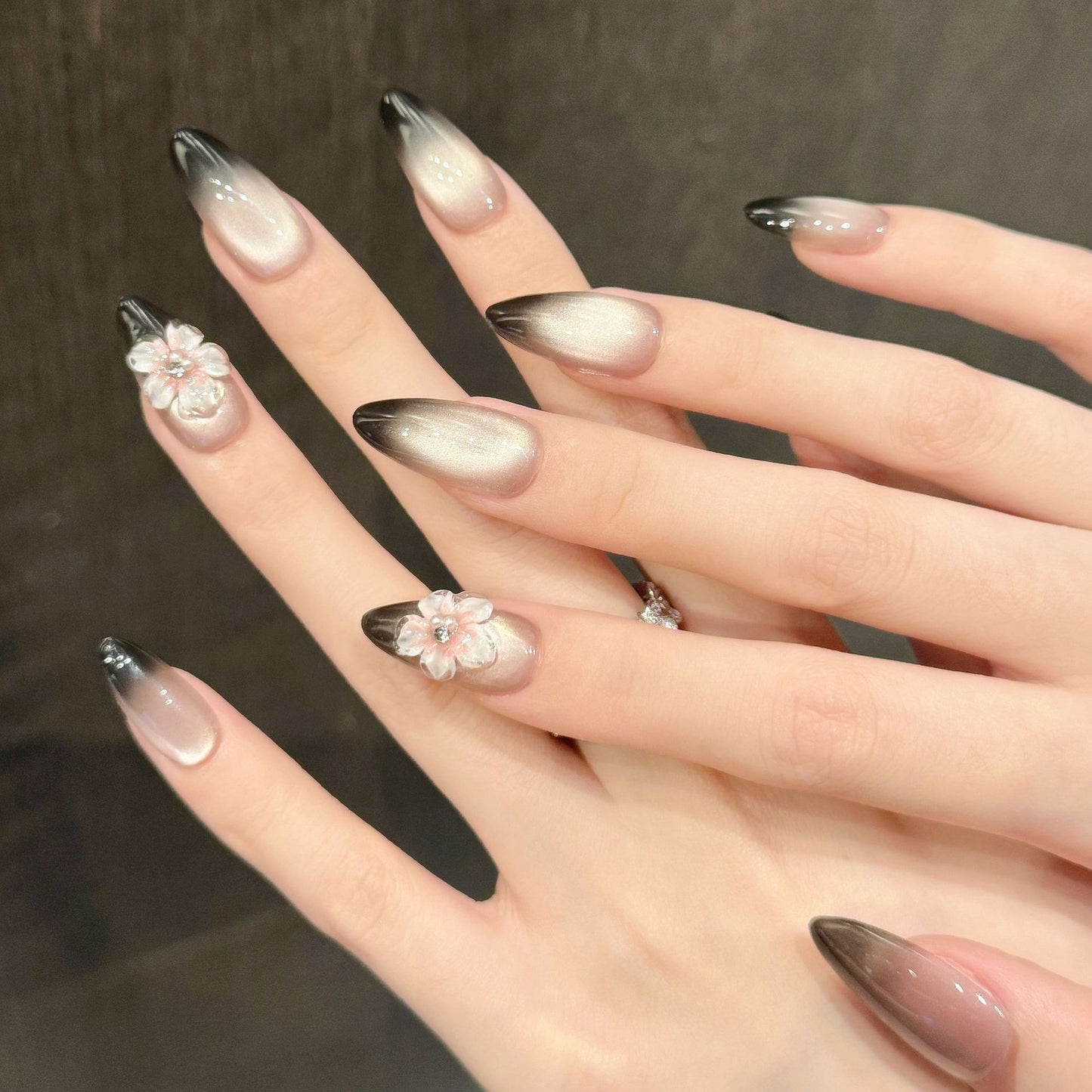 Dusk Petrichor | Medium Almond Press‑on Nails