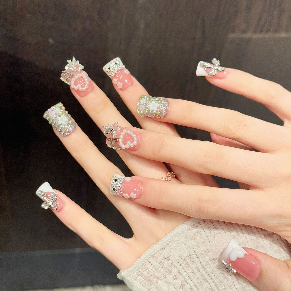 Peach Y2k Crush | Short Duck Press‑on Nails