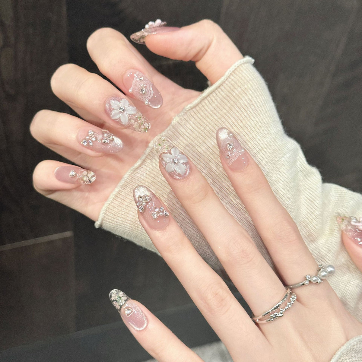 Blush Petal | Short Oval Press‑on Nails