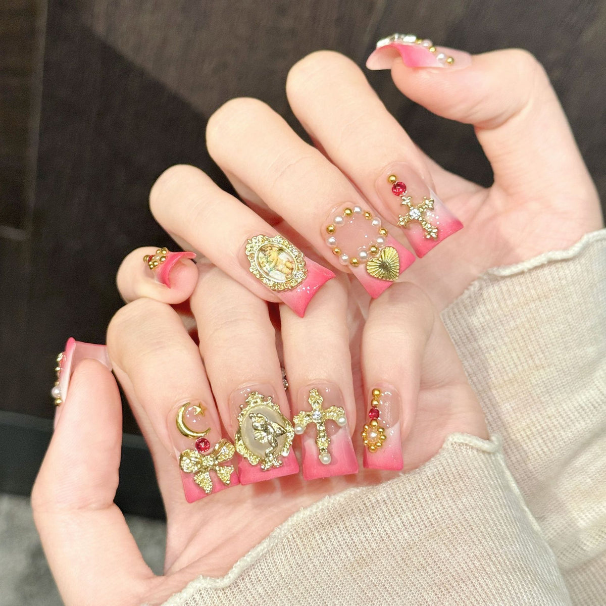 Angel Gild | Short Duck Press‑on Nails