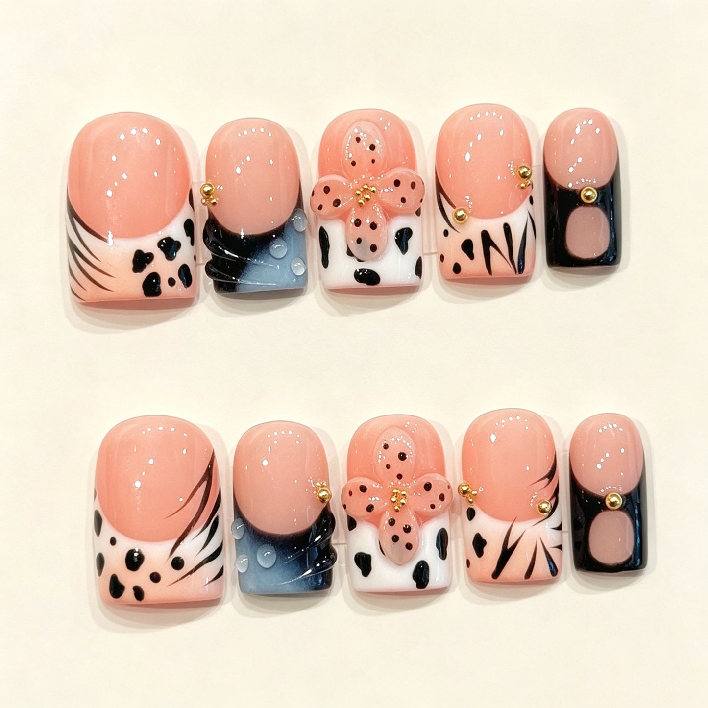 Blush Wild | Short Duck Press‑on Nails