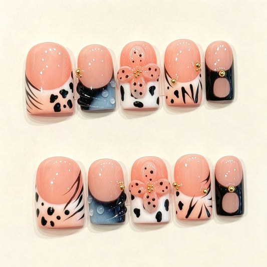 Blush Wild | Short Duck Press‑on Nails