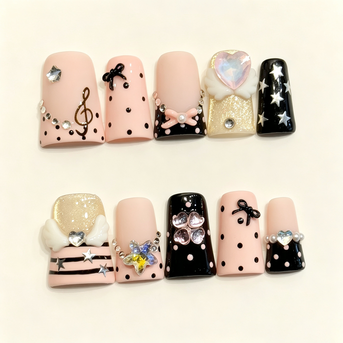 Melody Punk | Short Duck Press‑on Nails