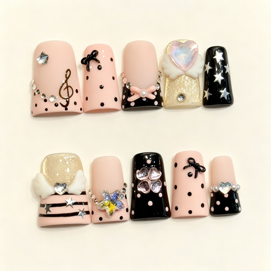 Melody Punk | Short Duck Press‑on Nails