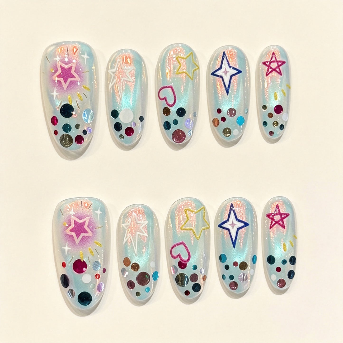 Sylva Nox | Medium Oval Press‑on Nails