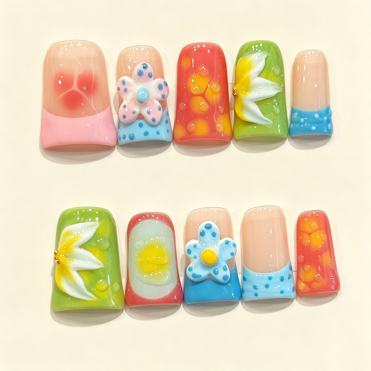 Juicy Pop | Short Duck Press‑on Nails