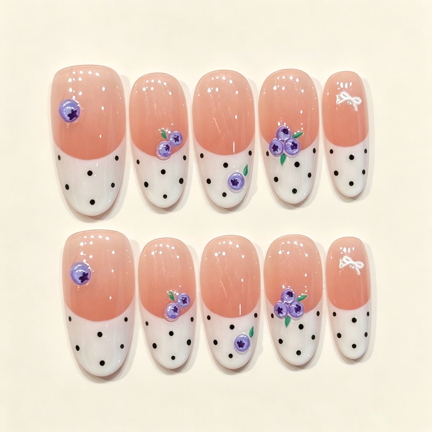 Berry Fizz | Medium Oval Press‑on Nails