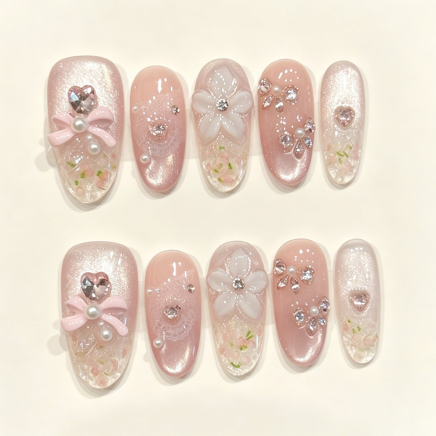 Blush Petal | Short Oval Press‑on Nails