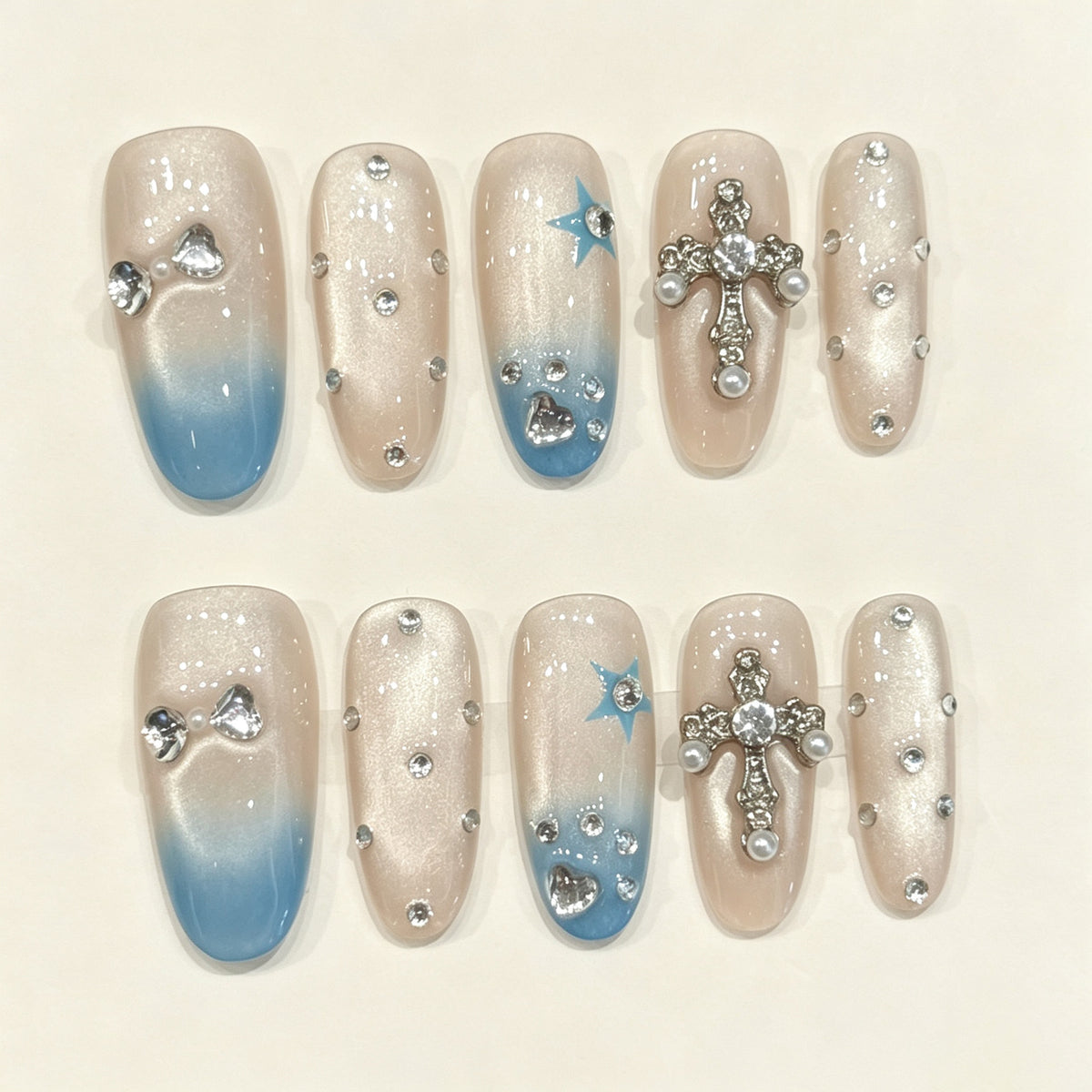 Sylthyr Neyos | Medium Oval Press‑on Nails